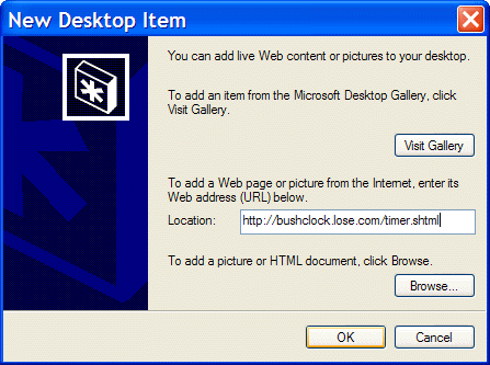 Add the Bush Countdown Clock to a Windows Desktop | Drudge Retort447 Add the Bush Countdown Clock to a Windows Desktop | Drudge Retort447